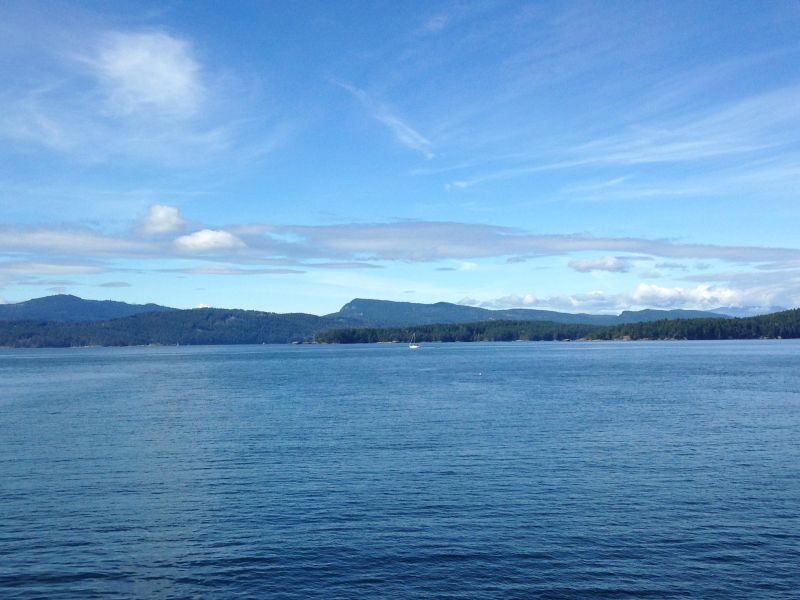 静かに小舟に座って、何時間も海を見つめます。忘れかけた青々とした山と海、青い空と白い雲、麗しき風景。